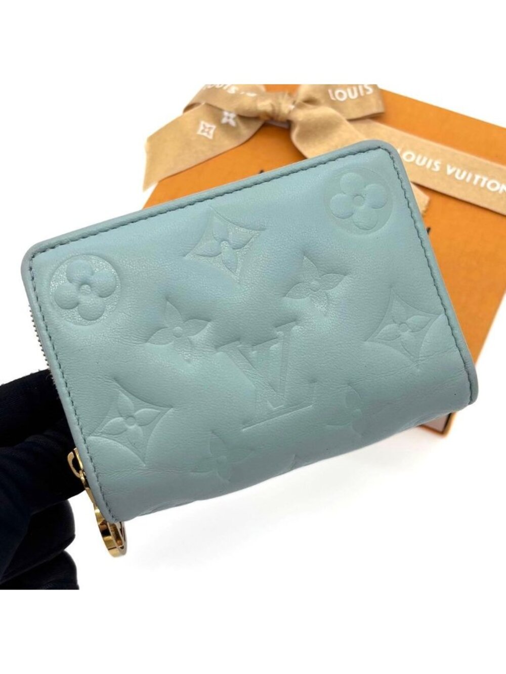 Louis Vuitton Portefeuille Lou Bifold Wallet Compact Blue